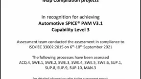 四维图新欧洲通过Automotive SPICE 3级认证