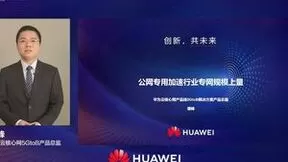 华为谭峰：公网专用加速行业专网规模放量