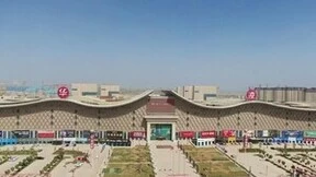 中广欧特斯服务新疆46万㎡喀什建材市场空气源热泵空调系统