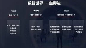 华为：每个企业都能“一触即达”数智世界