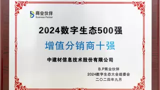 中建材信息获2024数字生态大会两项大奖