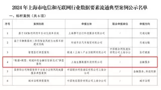 启信宝荣获2024年上海市电信和互联网行业数据要素流通标杆案例