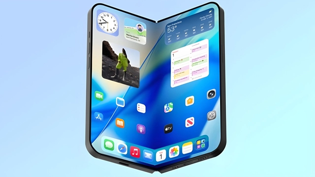 苹果折叠屏iPhone或将采用液态金属铰链与钛金属机身，以优化重量分布