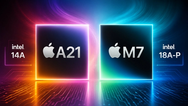 苹果的下一代MacBook和iPhone芯片或将采用英特尔的18A-P和14A工艺技术制造
