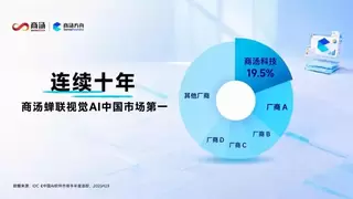 蝉联十载，稳居第一！商汤科技再夺中国视觉AI市场份额第一