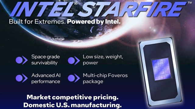 英特尔推出航天系统级芯片Starfire：搭载8核心、18A制程技术，可耐受125℃高温