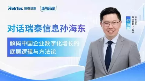 对话瑞泰信息孙海东：解码中国企业数字化增长的底层逻辑与方法论